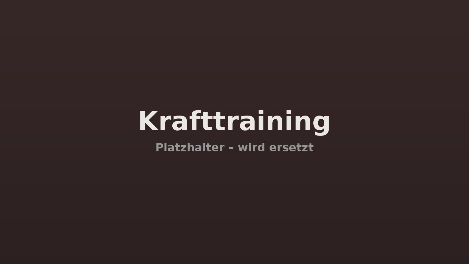 Krafttraining