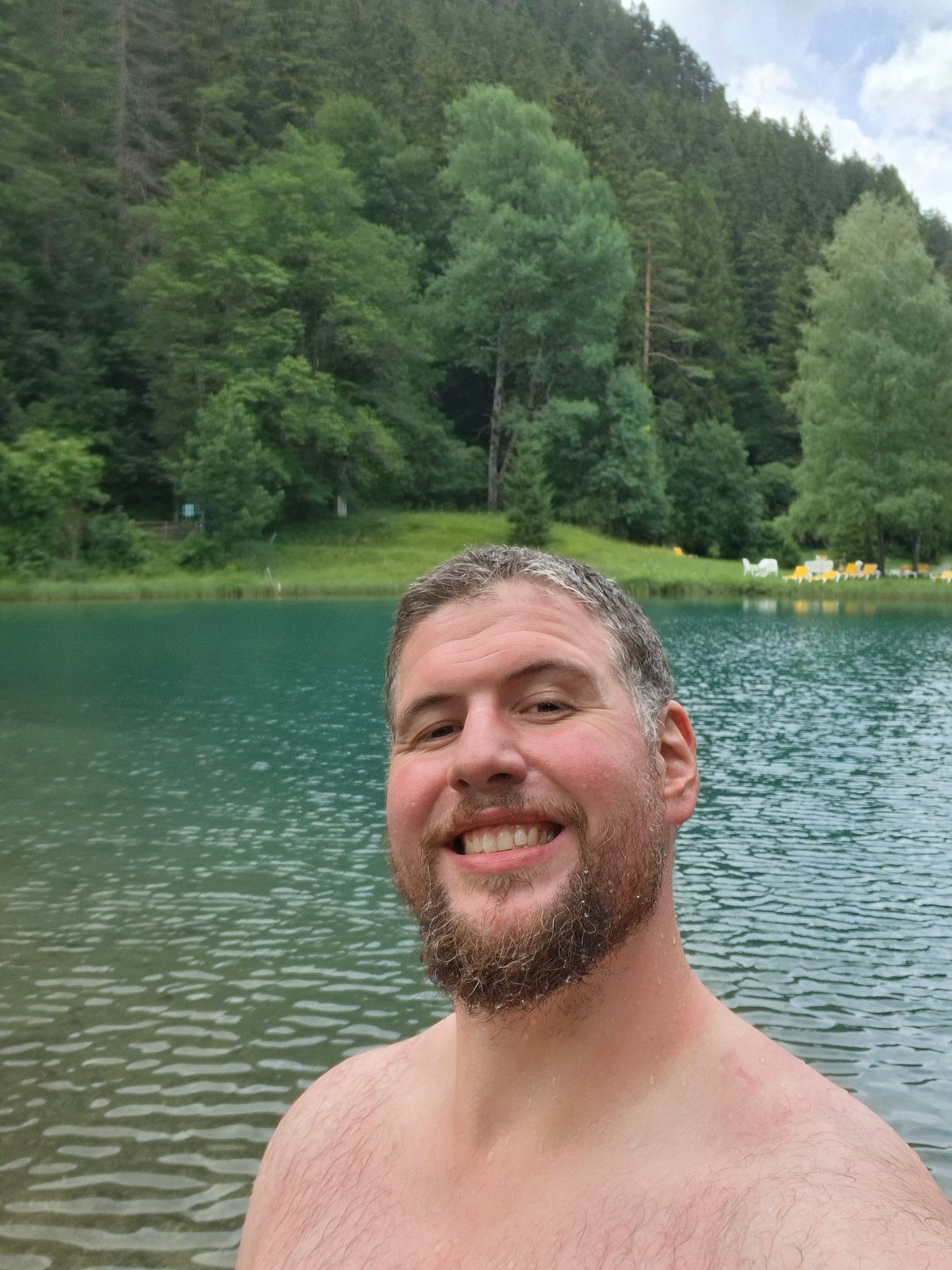Cooling off in the Fernsteinsee.